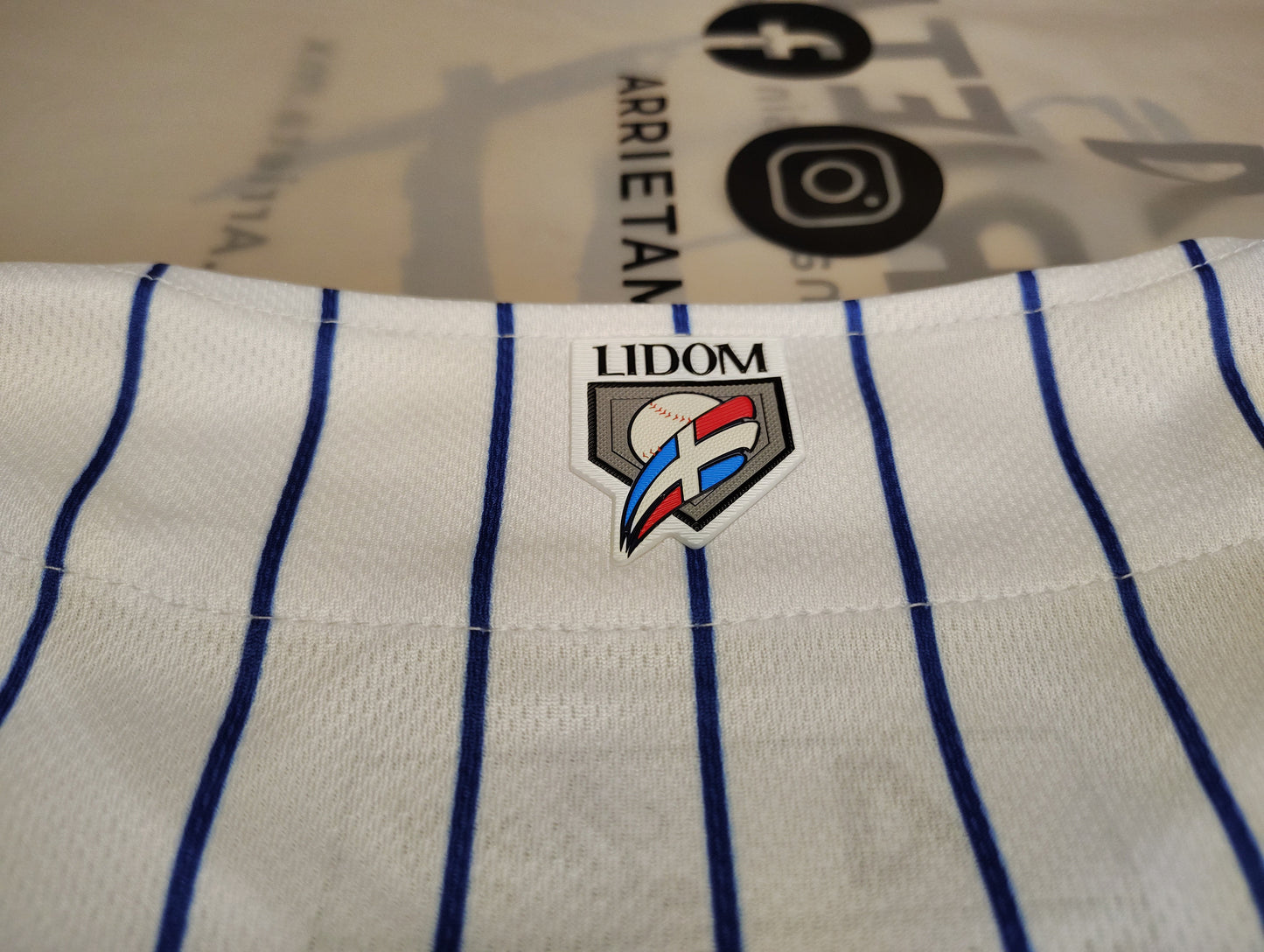 2025-2026 Official Licey Blue Pinstripe Jersey Arrieta - Men's Classic LIDOM Baseball