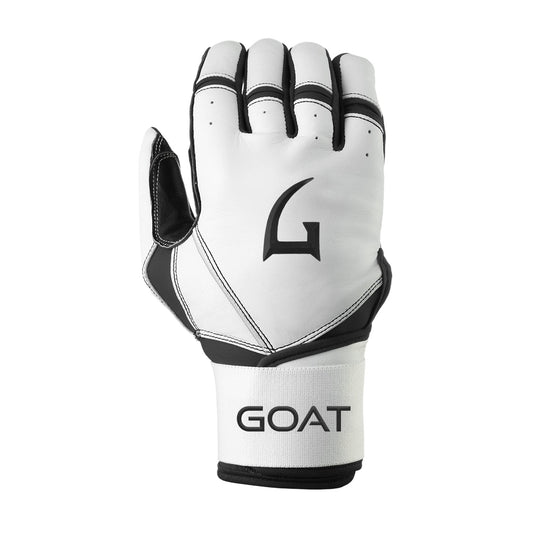 Origin Series Long Cuff White and Black Batting Gloves
