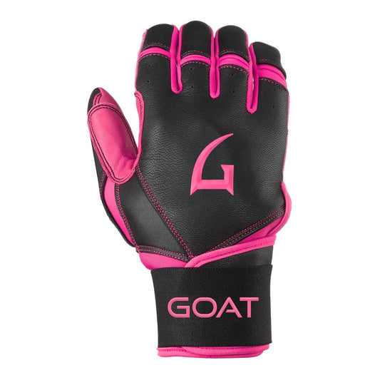 Origin Series Long Cuff Black and Pink Batting Gloves