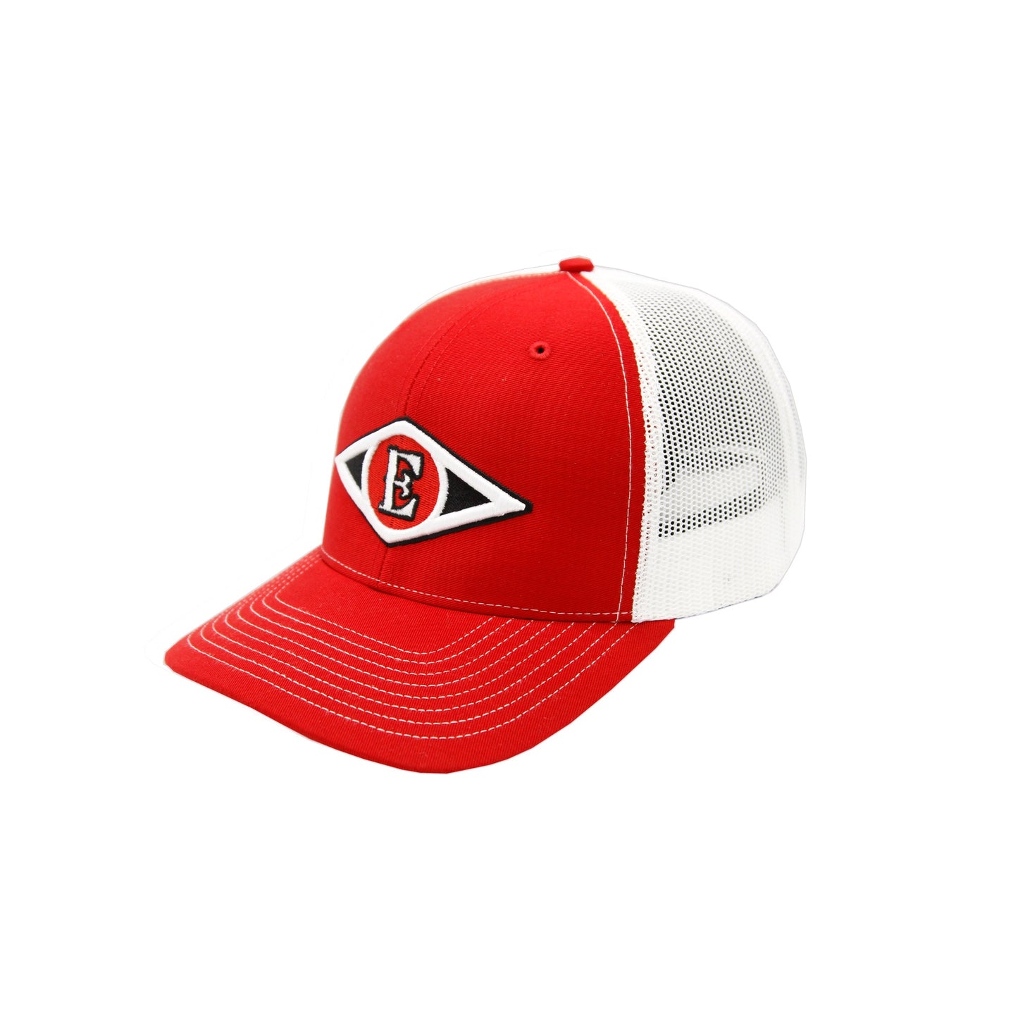 Leones del Escogido - Embroidered, Mesh Trucker Red / Black Caps