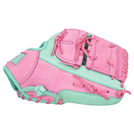 Franklin Sports CTZ5000 12" Baseball Glove - Mint & Rose | Premium Leather Infield Glove