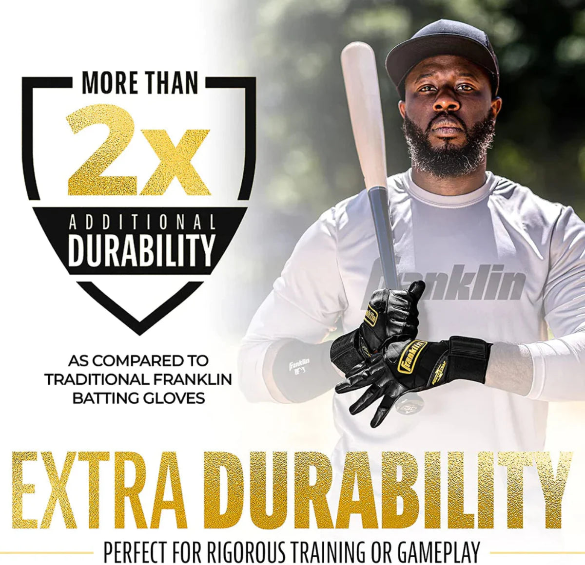 Franklin Infinite Powerstrap Series Adult Batting Gloves - Long Cuff