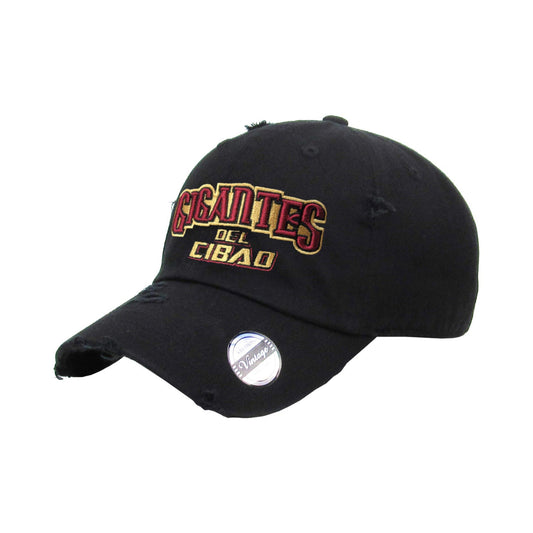 Gigantes del Cibao Embroidered Vintage Black Hat