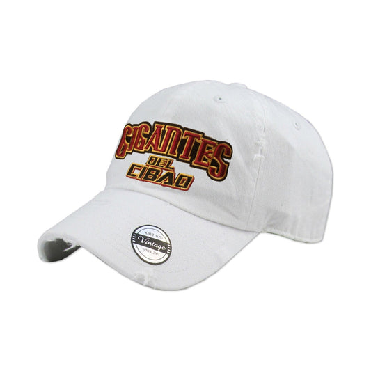 Gigantes del Cibao Embroidered Vintage White Hat