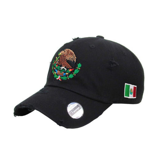 Mexico Vintage hats with Mexican Flag and Shield