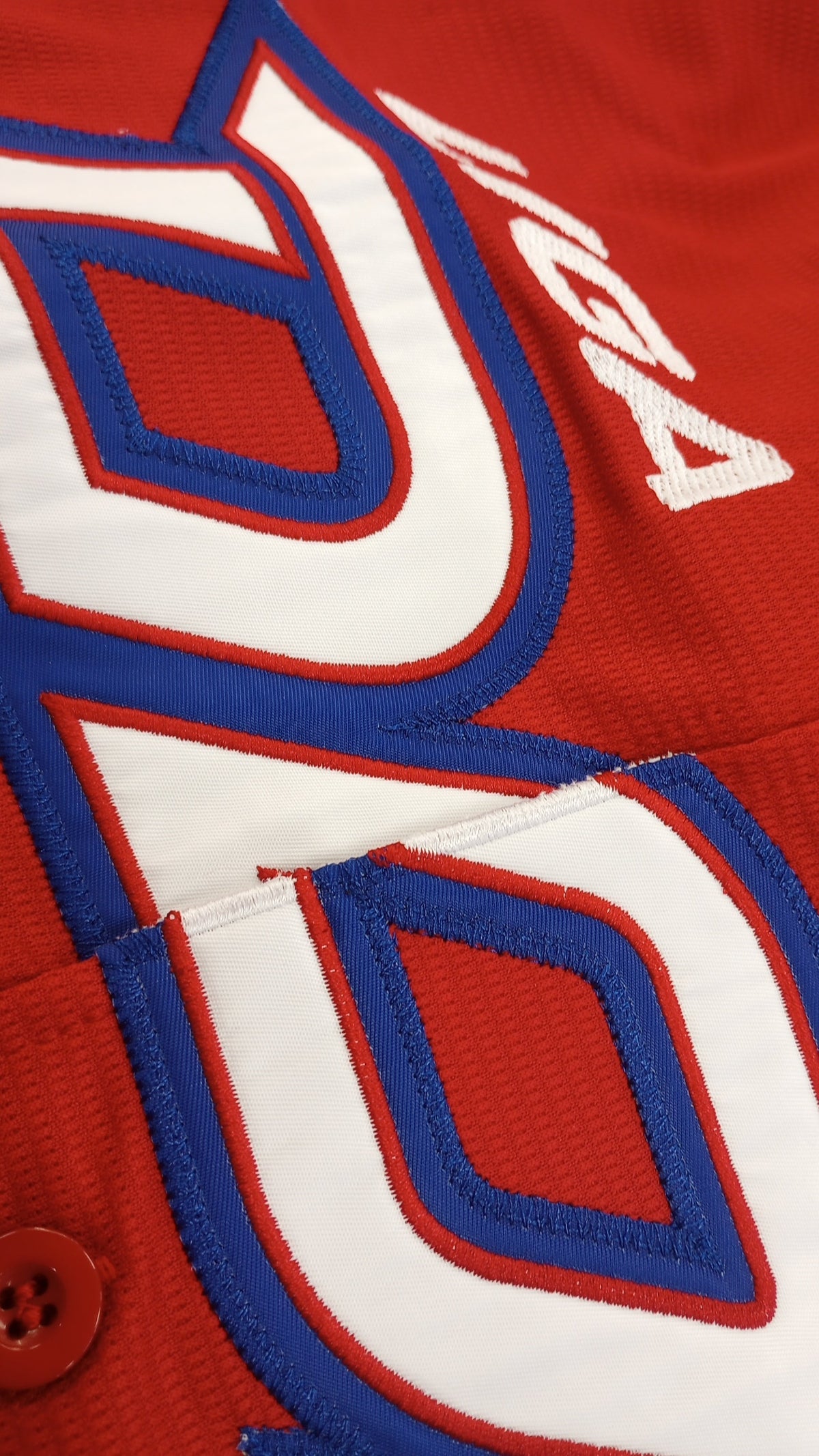 Men's Serie del Caribe 2024 Dominicana Official Jersey - Red / Royal