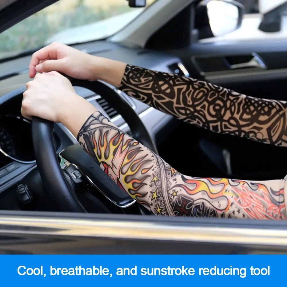 Seamless Outdoor Sunscreen Arm Sleeves UV Protection