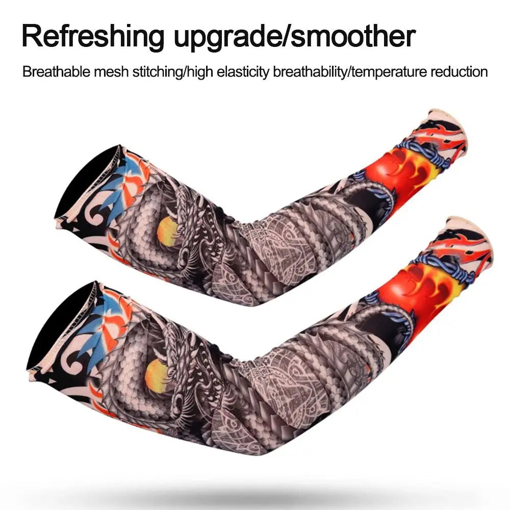Seamless Outdoor Sunscreen Arm Sleeves UV Protection