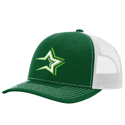 Dominican Baseball Team Caps – Estrellas Orientales – Green / White Hat Embroidered Logo