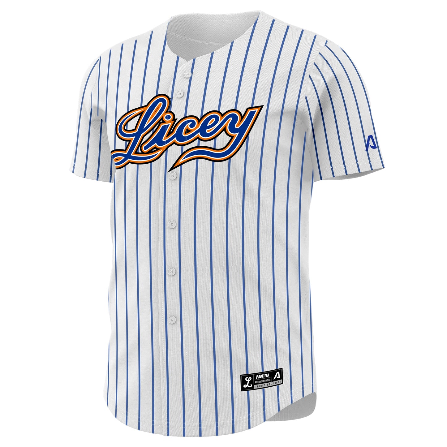 2025-2026 Official Licey Blue Pinstripe Jersey Arrieta - Men's Classic LIDOM Baseball
